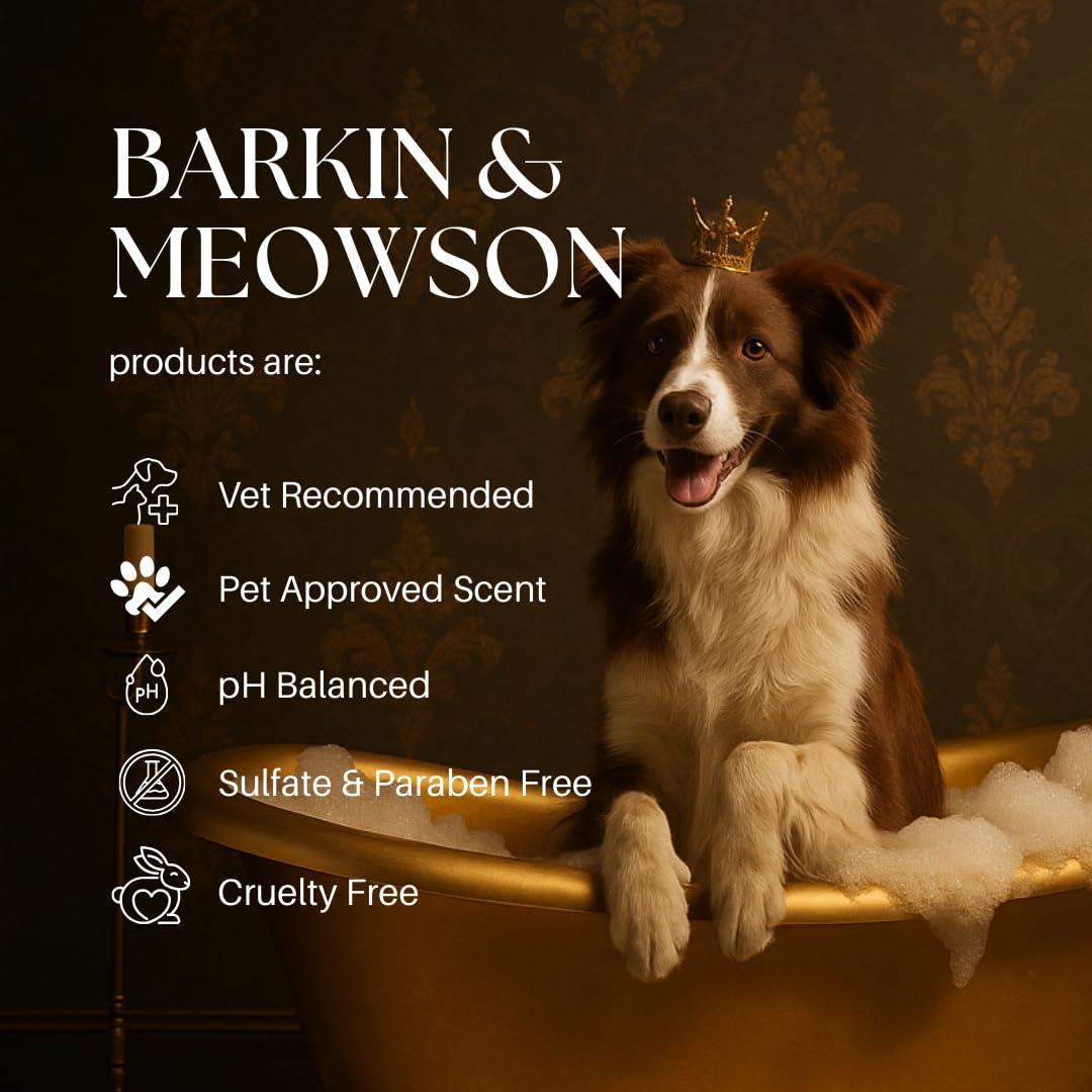 Barkin & Meowson Detangling Spray for Dogs & Cats 350ml / 11.83 fl.oz - Oat Extract, Pet-Friendly Scent