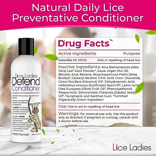 Lice Ladies Natural Kids Lice Prevention Conditioner - 8oz Daily Treatment