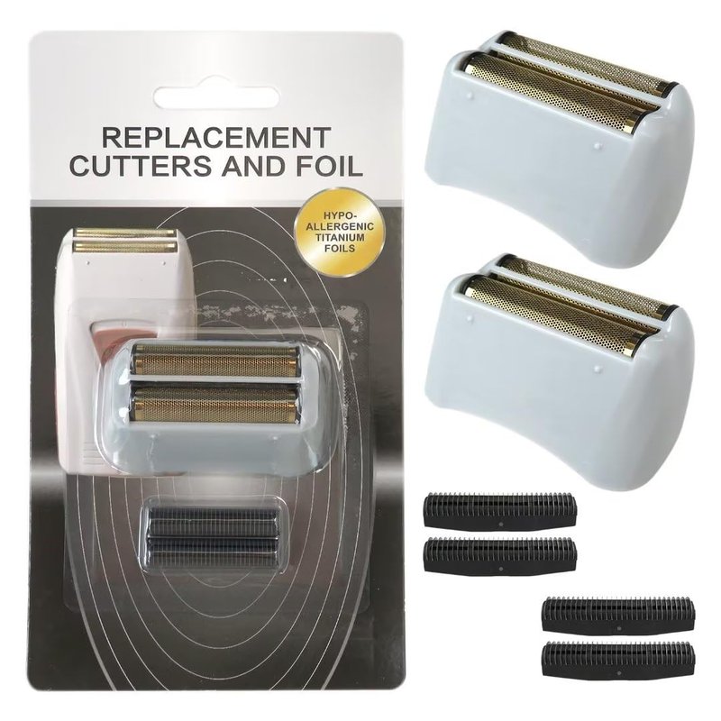2x Golden Pro Shaver Replacement Foil and Cutters Compatible with Andis 17150(TS-1)/17155/17200 Shaver ProFoil