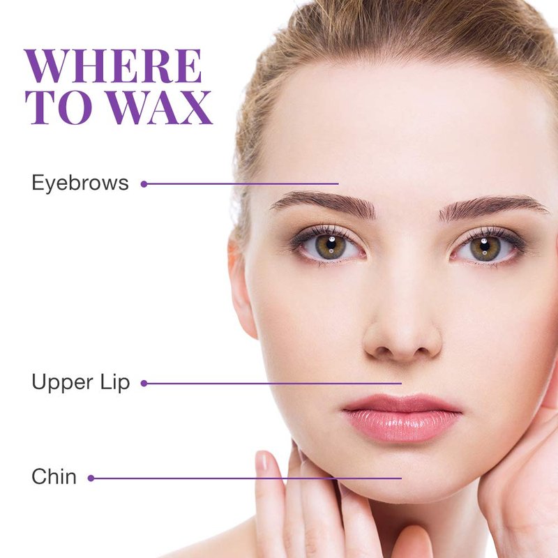 Clean + Easy Pre-Waxed Facial Wax Strips – Ready-to-Use Hair Removal Wax Strips for Face, Upper Lip & Brows, 12 Count
