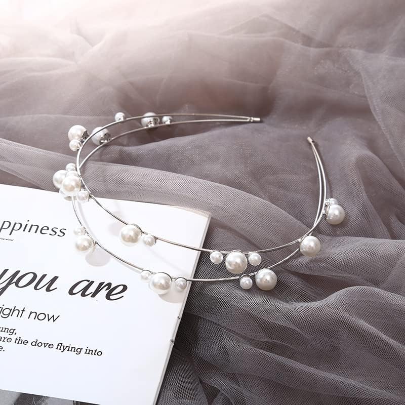 Elegant Pearl Beaded Headband for Women – Bridal Hair Accessory