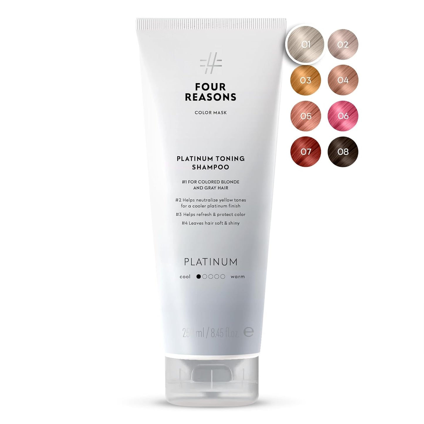 Platinum Hair Color Shampoo - Blonde Toner & Color Depositing Formula | Sulfate-Free, Vegan - 8.45 Fl Oz