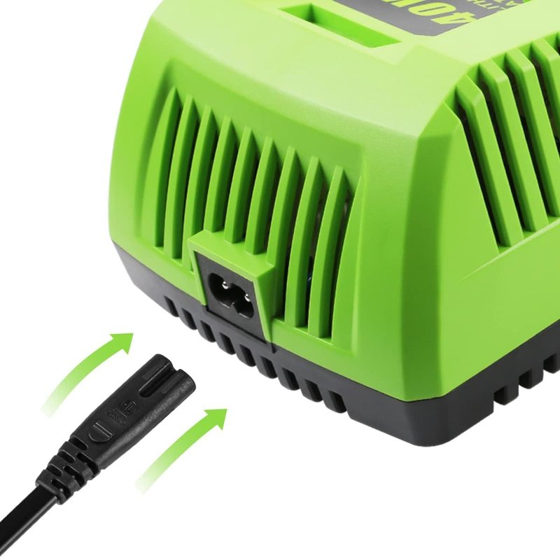 Powilling Replacement Charger Compatible with Greenworks 40V Battery Charger Lithium Ion 29482 29462 29472 2901319 2938302 BAF702 L-300 BAF704 BAF705 Compatible with 40V G-MAX Power Tools