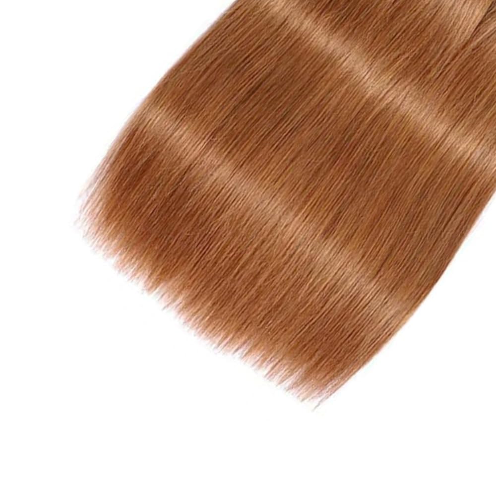 30 32 34 Inch Brown Straight Bundles Human Hair Brazilian Light Brown Human Hair 3 Bundles Unprocessed Virgin Double Weft Color 30 Bundle Hair Extensions