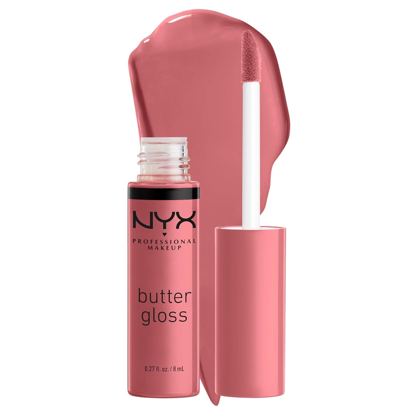 NYX Butter Gloss - Non-Sticky Brown Sugar Lip Gloss Trio | 3 Flavors: Sugar High, Spiked Toffee, Butterscotch