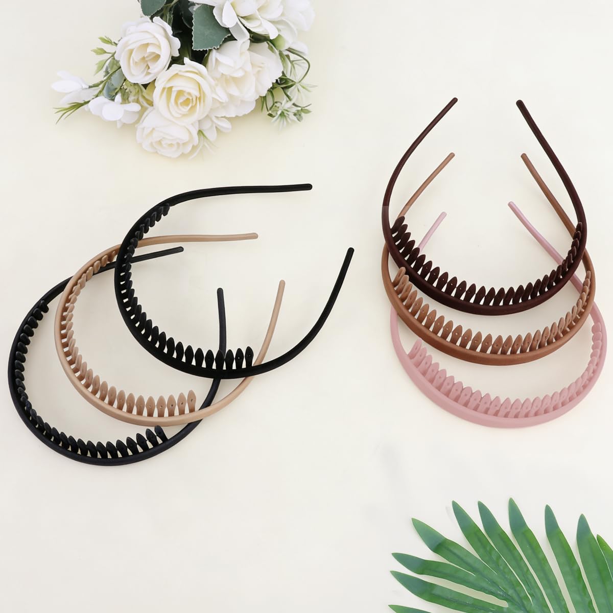 Comfortable Headbands for Women - No Headache Design for Glasses Wearers | Non-Slip Square Sunglasses Bands for Medium Thick Hair