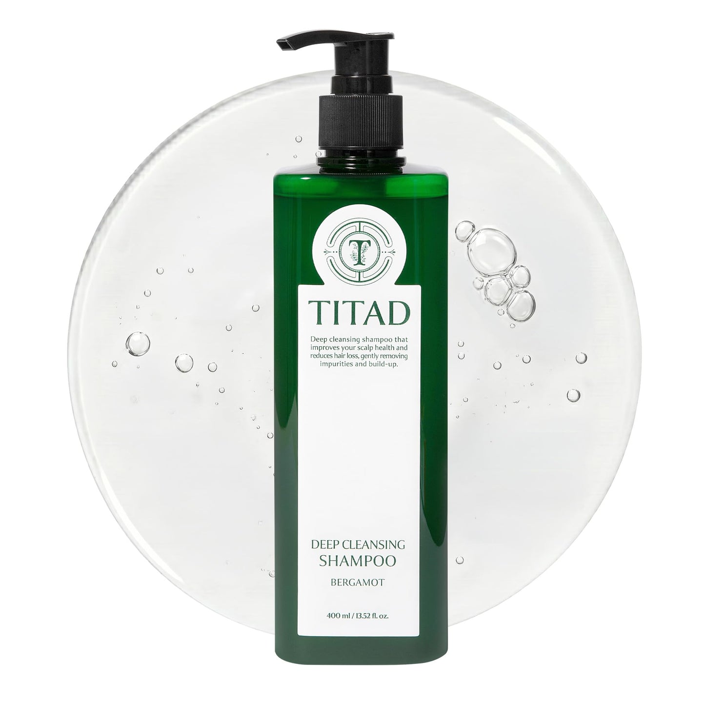 TITAD Scalp Detox Clarifying Shampoo for Buildup & Oily Scalp – Sulfate-Free Rice Water & AHA | Deep Cleansing for Dry Shampoo Residue | Korean Hair Care, Vegan