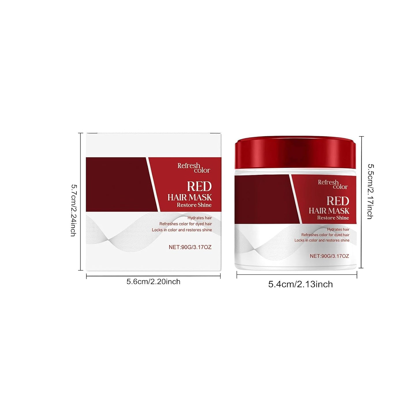 Red Hair Mask - Color Boosting Conditioner for Damaged Hair | Repairs, Strengthens & Hydrates (1 Piece)