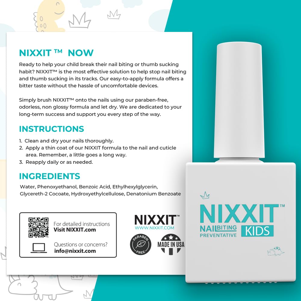 Nail Biting Treatment for Kids | Non-Glossy Bitter Nail Polish Pen - Safe & Effective Solution for Thumb Sucking