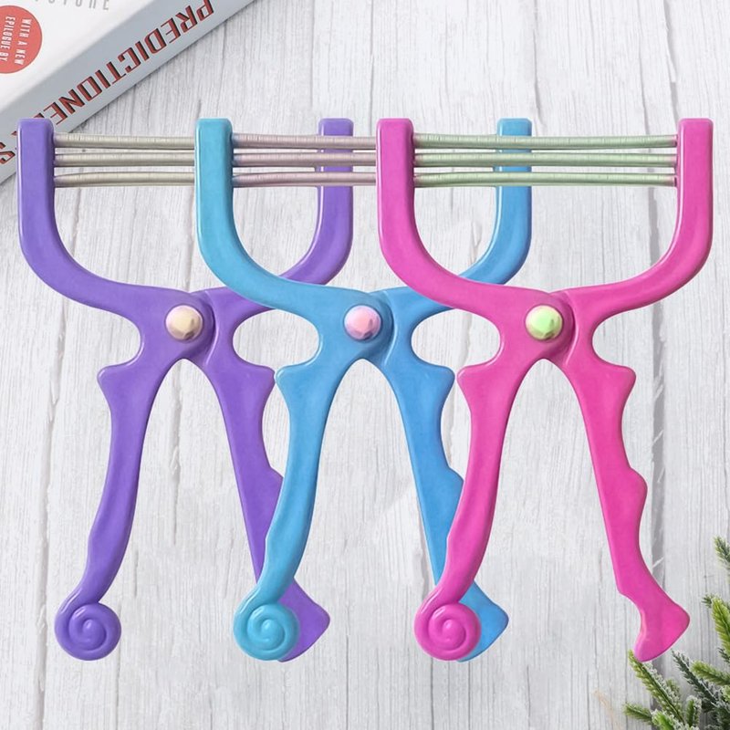 Beaupretty Facial Hair Epilators 3-Pack Portable Spring Hair Removal Tool for Women and Men Upper Lip Chin Cheeks Smooth Skin
