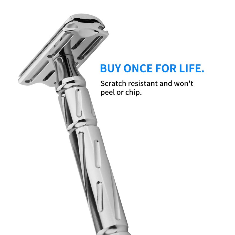 KAMPFE Double Edge Safety Razor Shaver Adopts CNC High-Precision Processing,Women and Mens razors for Shaving,30-degree Shaving Angled Head (mild+)