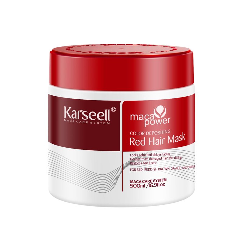 Karseell Color Depositing Conditioner - Red Hair Mask for Enhanced Color & Hydration | 500ml (16.9 fl oz)