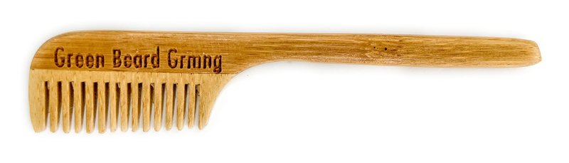 Sapling Grove Mustache Brush & Comb (2 brushes & 2 combs) from Green Beard Grmng - Boar Bristle & Bamboo