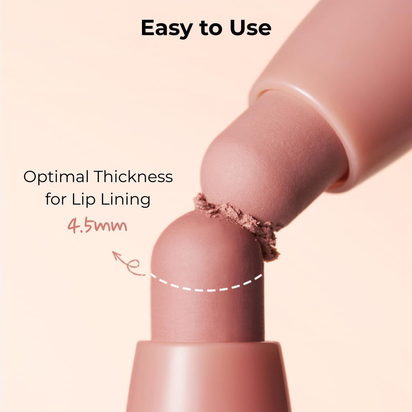 BBIA Nudy Lip Pencil - Natural Overlining & Contouring Lip Liner, Long-Lasting Smooth Velvet Finish, Multi-Use for Lip Base and Shaping, K-Beauty Precision Lip Definer Korean Makeup (05 NUDY FIG)