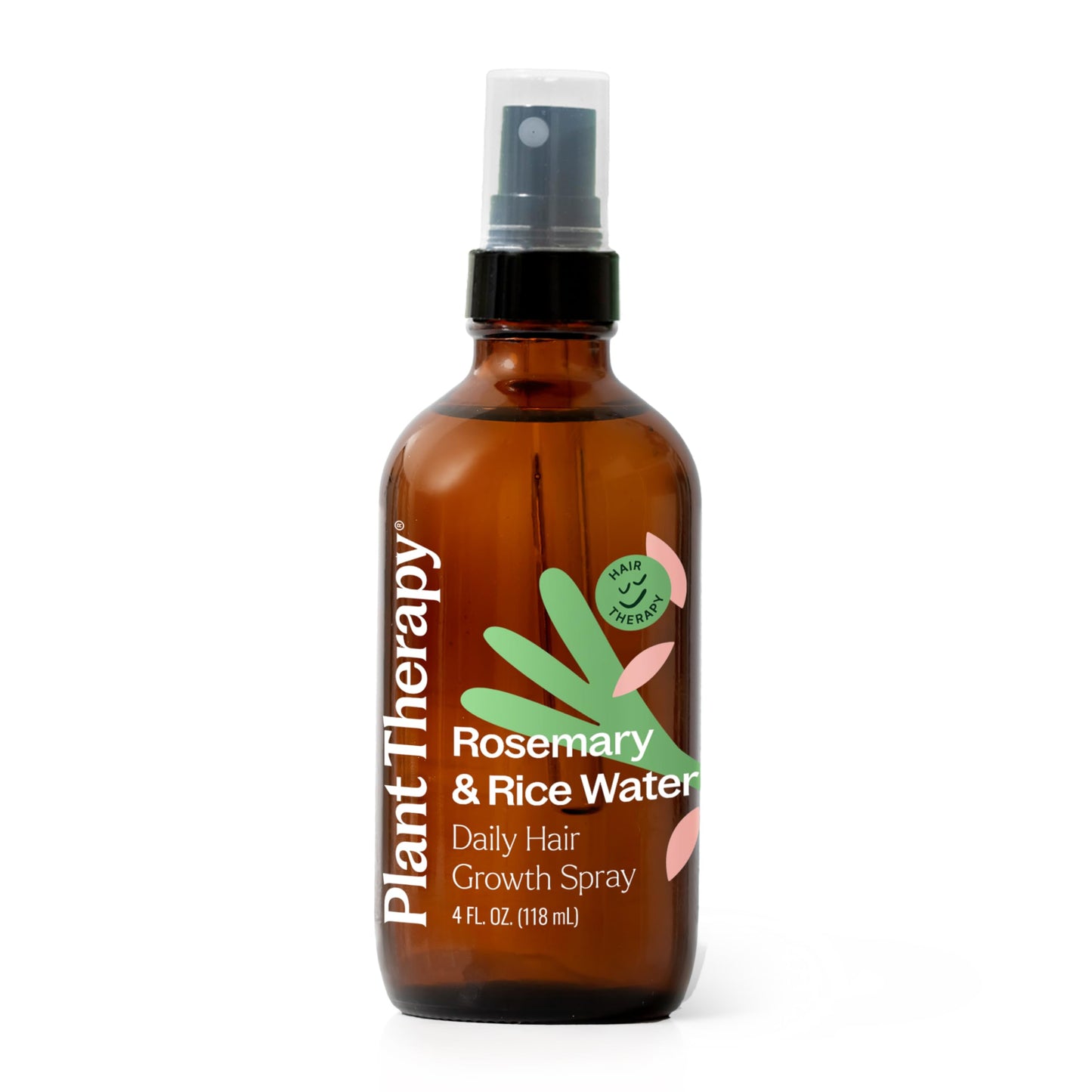 Plant Therapy Rosemary & Rice Water Spray 4 oz Daily Hair Growth Spray, Maximizes Natural Hair Growth, Boosts Strength & Elasticity, Adds Volume & Shine