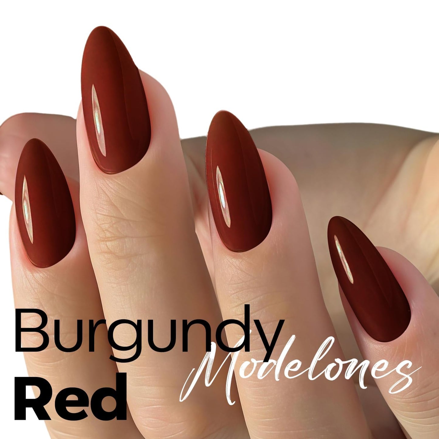 Burgundy Red Gel Nail Polish - Soak Off Dark Red Brown Manicure | 15 ML