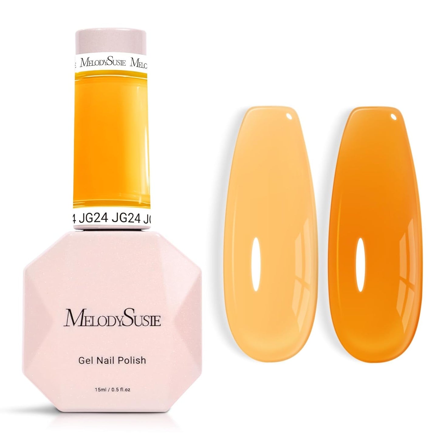 MelodySusie Nude Gel Nail Polish - Milky Pastel Color, 0.5 Fl. Oz | Soak Off UV LED for DIY Manicure