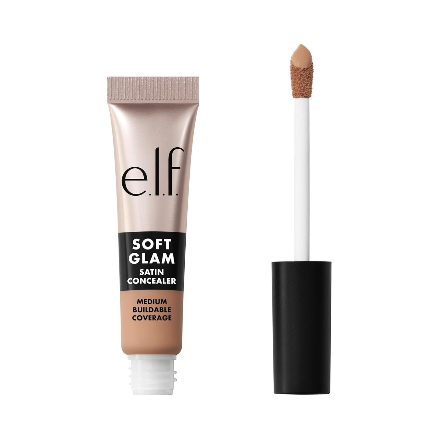 e.l.f. Soft Glam Satin Concealer - Medium Coverage, Crease-Resistant, Long-Lasting | 13 Fair Neutral