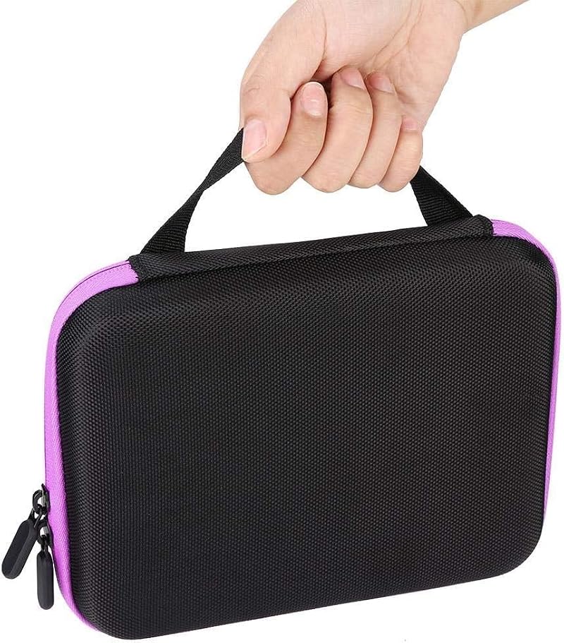 Rigute 63-Slot Essential Oil Travel Organizer Bag for 1-3ml Bottles