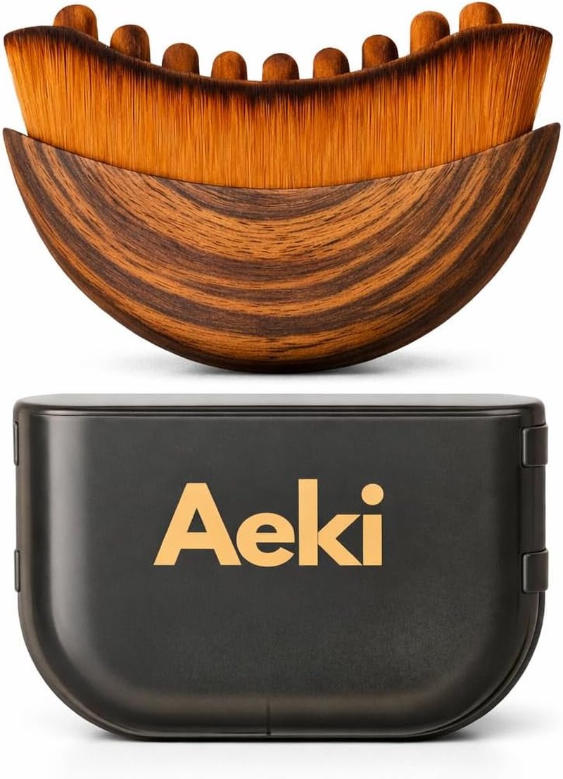 Aeki Lymphatic Contour Face Brush - Lymphatic Drainage Massager for Chin & Jawline Sculpting | Gentle Beauty Tool for All Skin Types