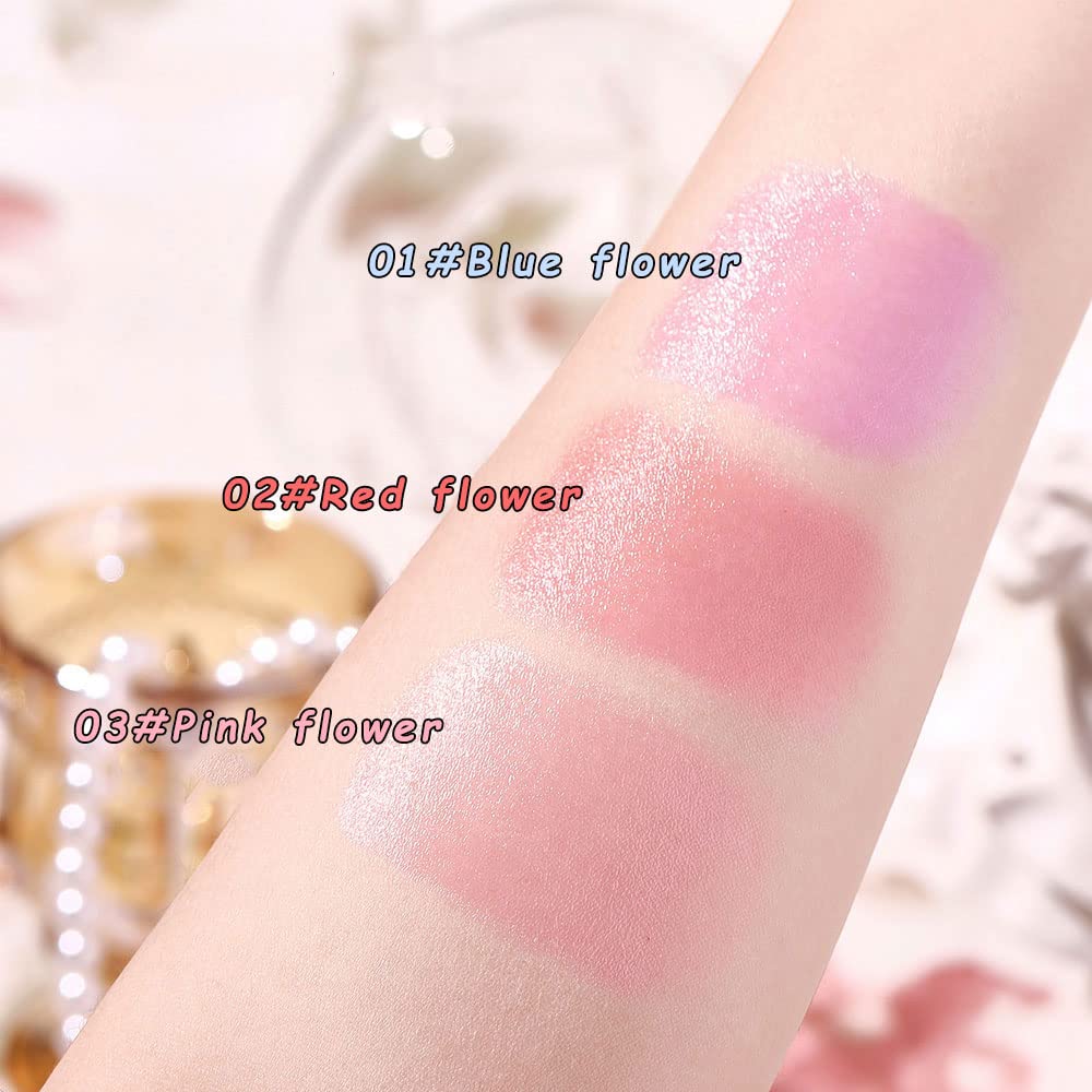 Crystal Flower Color Changing Lip Balm - Nutritious Jelly Gloss | Blue Flower