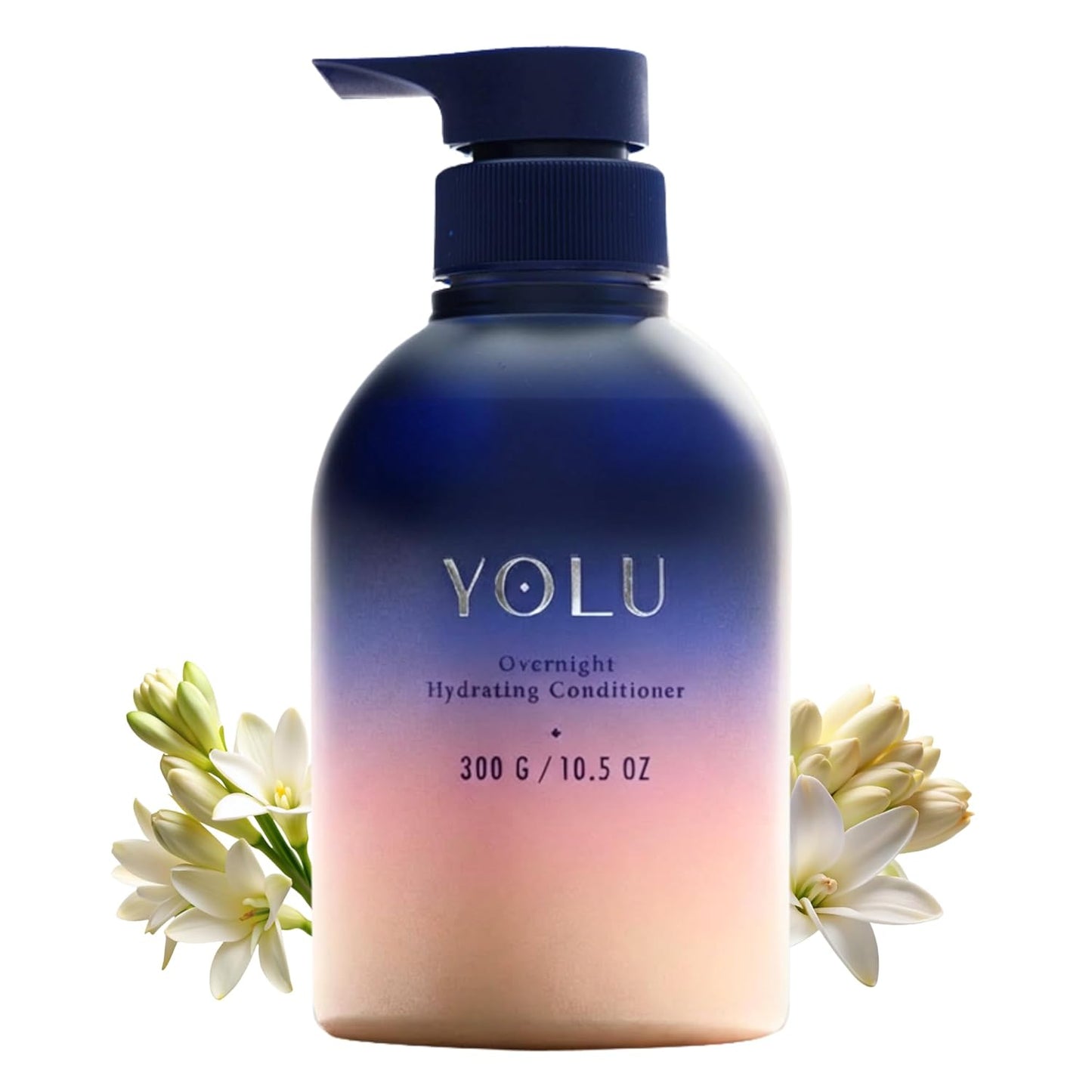 YOLU Deep Conditioner for Damaged Hair | Japanese Overnight Hydrating Treatment - Frizz Control with Tuberose & Neroli - 10.5 oz