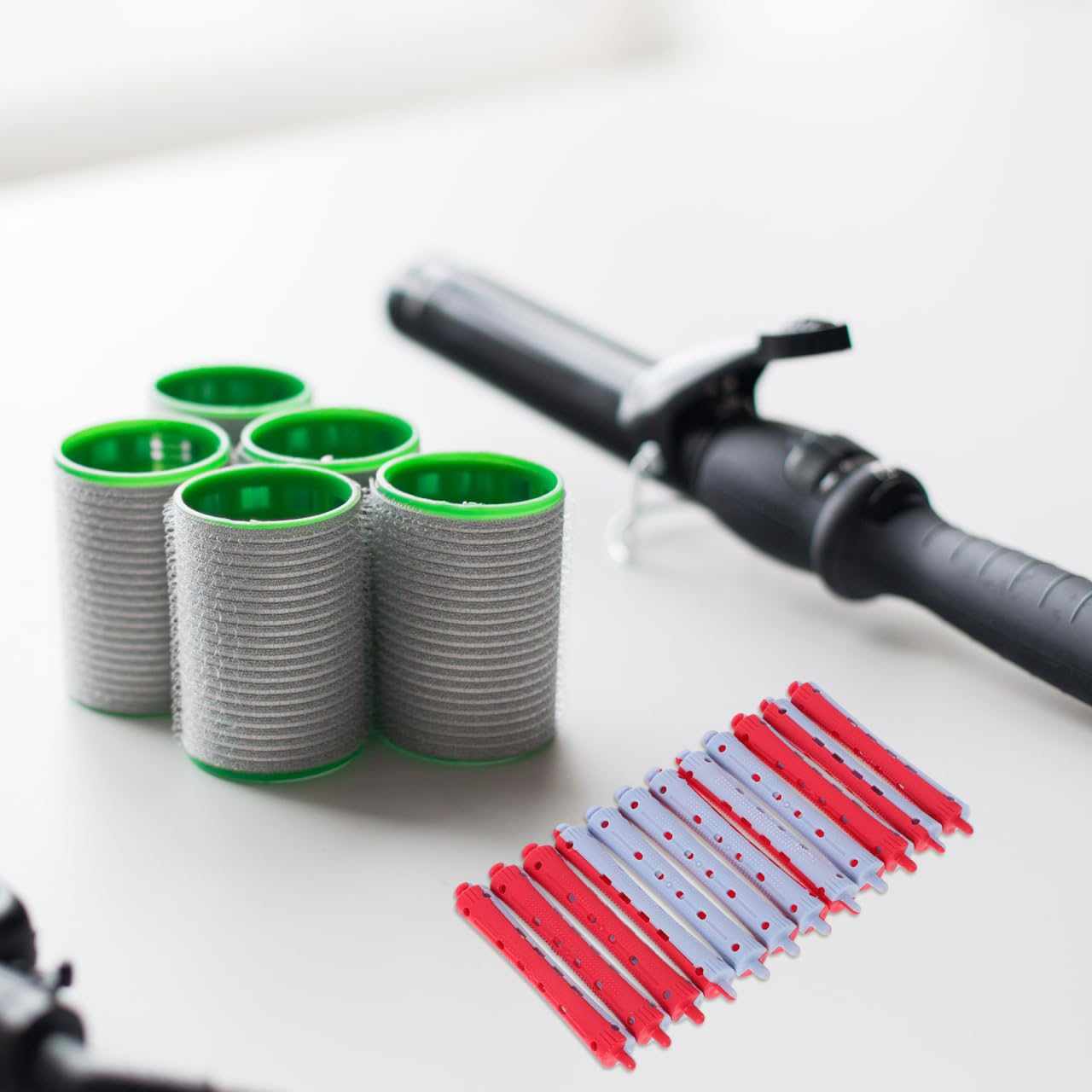 Beaupretty 12Pcs Hair Perm Rods Non Slip Plastic Cold Wave Curling Rods Short Hair Rollers for Salon and Home Styling Tools
