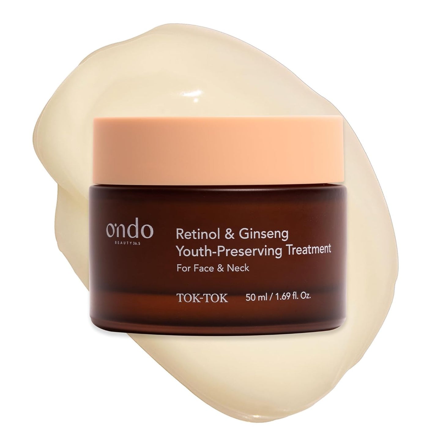ONDO Beauty Retinol & Ginseng Youth-Preserving Treatment - Firming Vegan Cream for Smooth, Radiant Skin | 1.69 fl. oz.