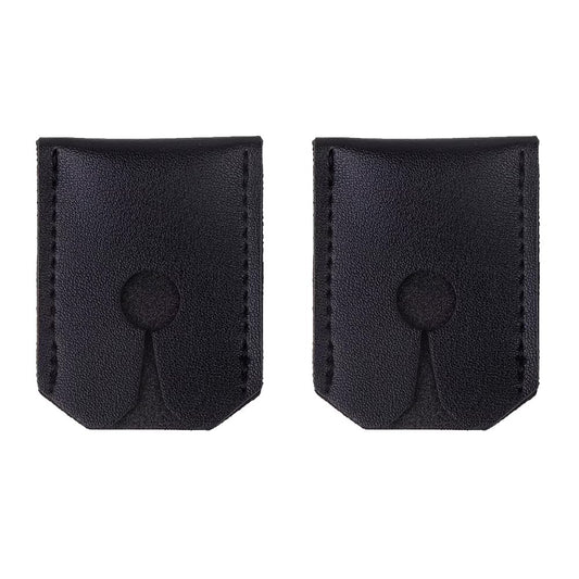 TorSor 2 Pack Safety Razor Cover Head Blades Protective Case PU Leather Sleeve Storage Sheath Travel Carrying Protector for King C. Gillette Merkur VIKINGS Double Edge Safety Razors with Long Handle