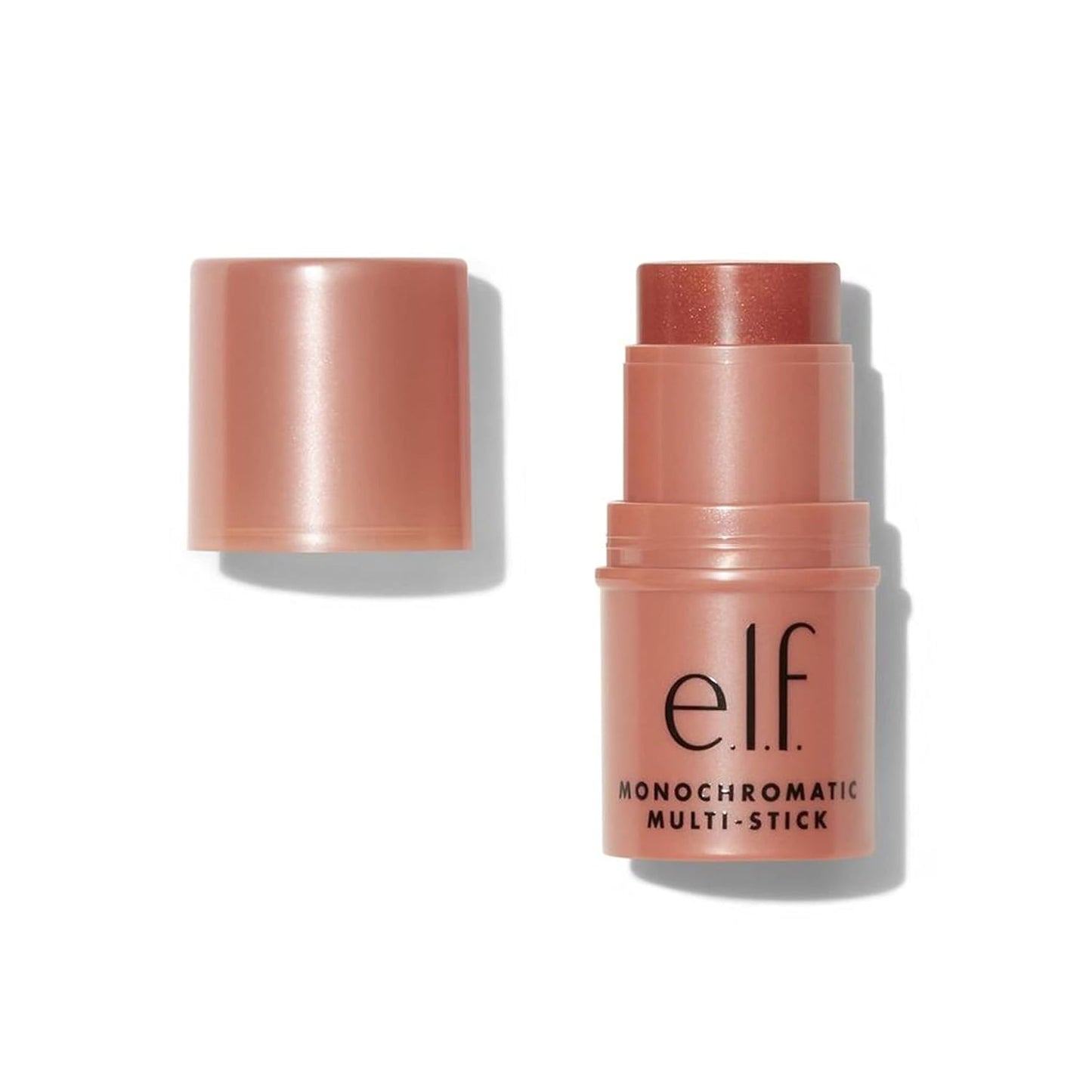e.l.f. Monochromatic Multi Stick - Creamy Blendable Color for Eyes, Lips & Cheeks | Bronzed Cherry, Travel-Sized 0.17 Oz