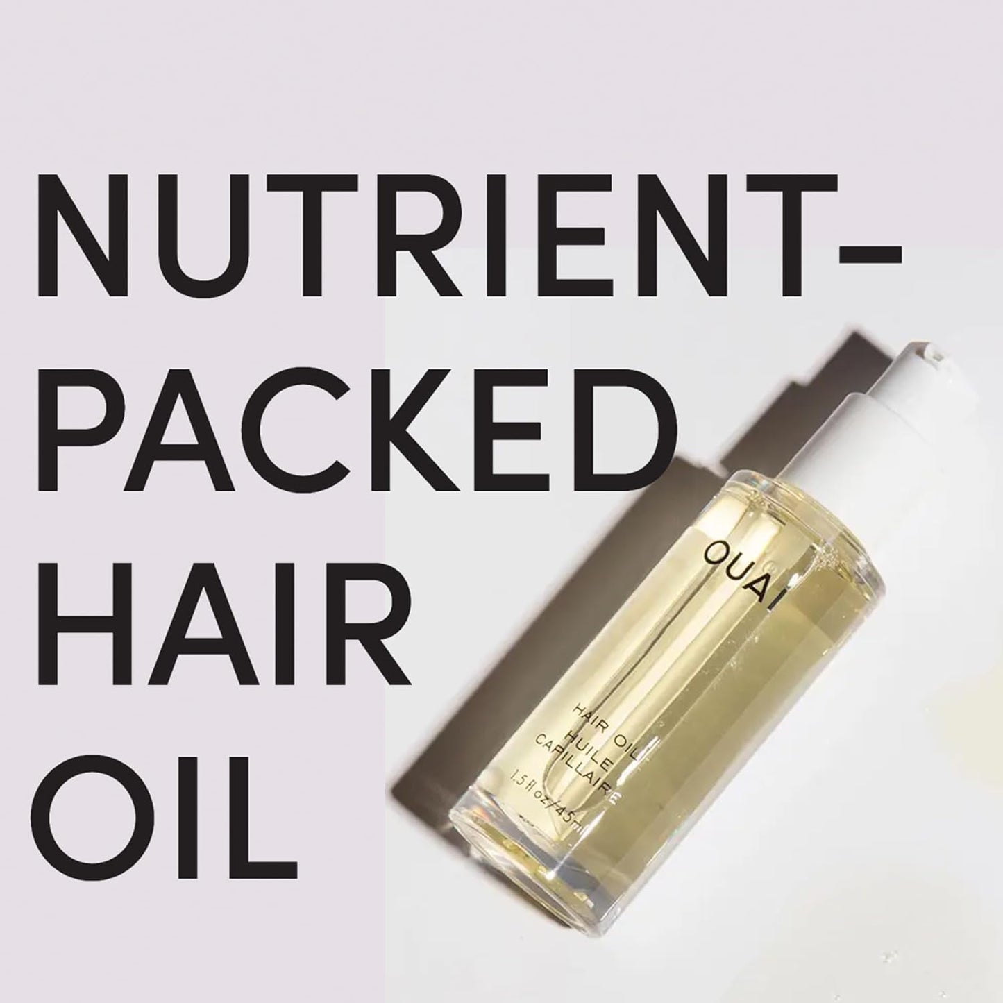 OUAI Hair Oil Bundle - Frizz Control Heat Protectant Oil - Adds Shine & Smooths Split Ends | Color Safe, 2 Count (0.45 Oz/1.5 Oz)
