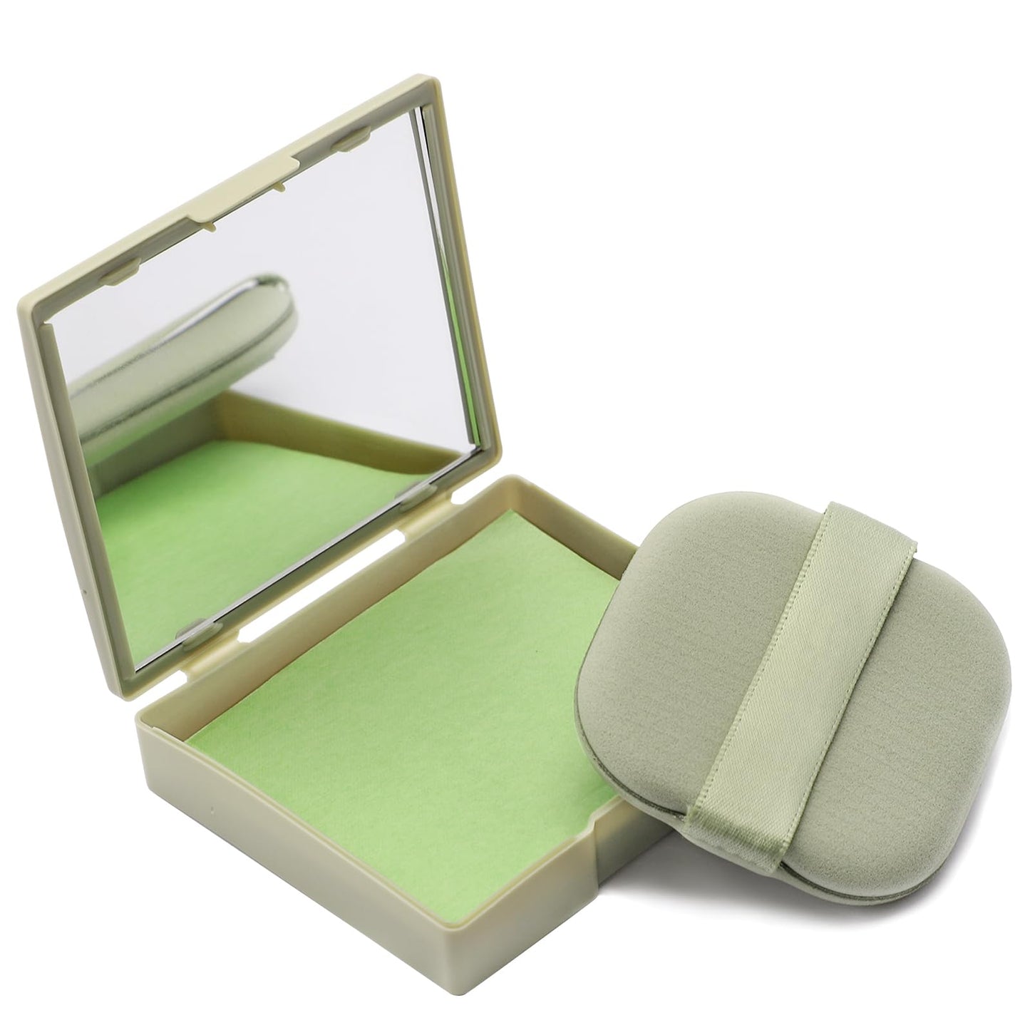 Jutqut Oil Blotting Sheets for Face with Mirror & Puff, 100 Sheets Oil Absorbing Sheets for Oily Skin, Natural Fiber Blotting Paper, Makeup Friendly Face Oil Control Sheets