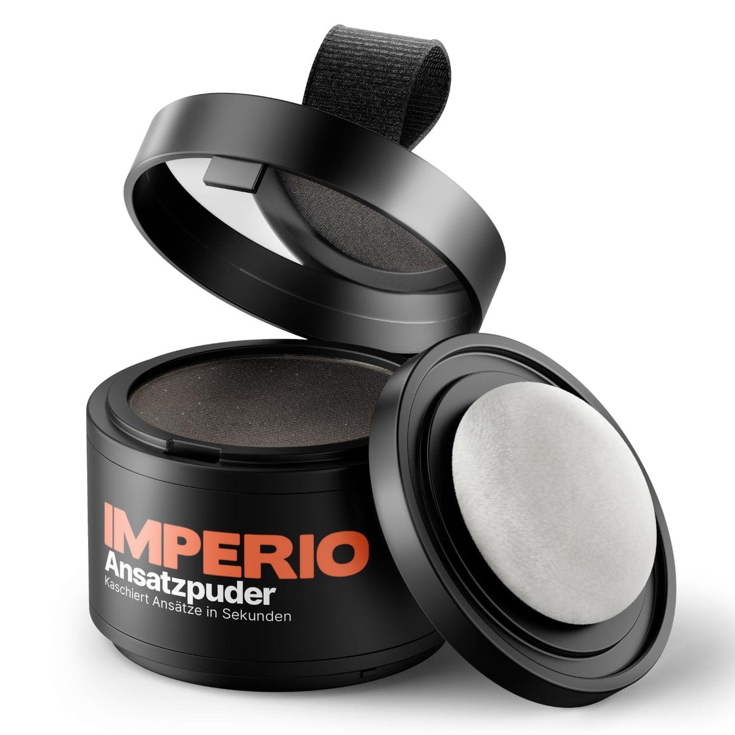 Root Touch Up Hair Powder - Conceal Hair Loss Instantly | Water-Resistant Hairline Powder for Thinning Hair (Black)