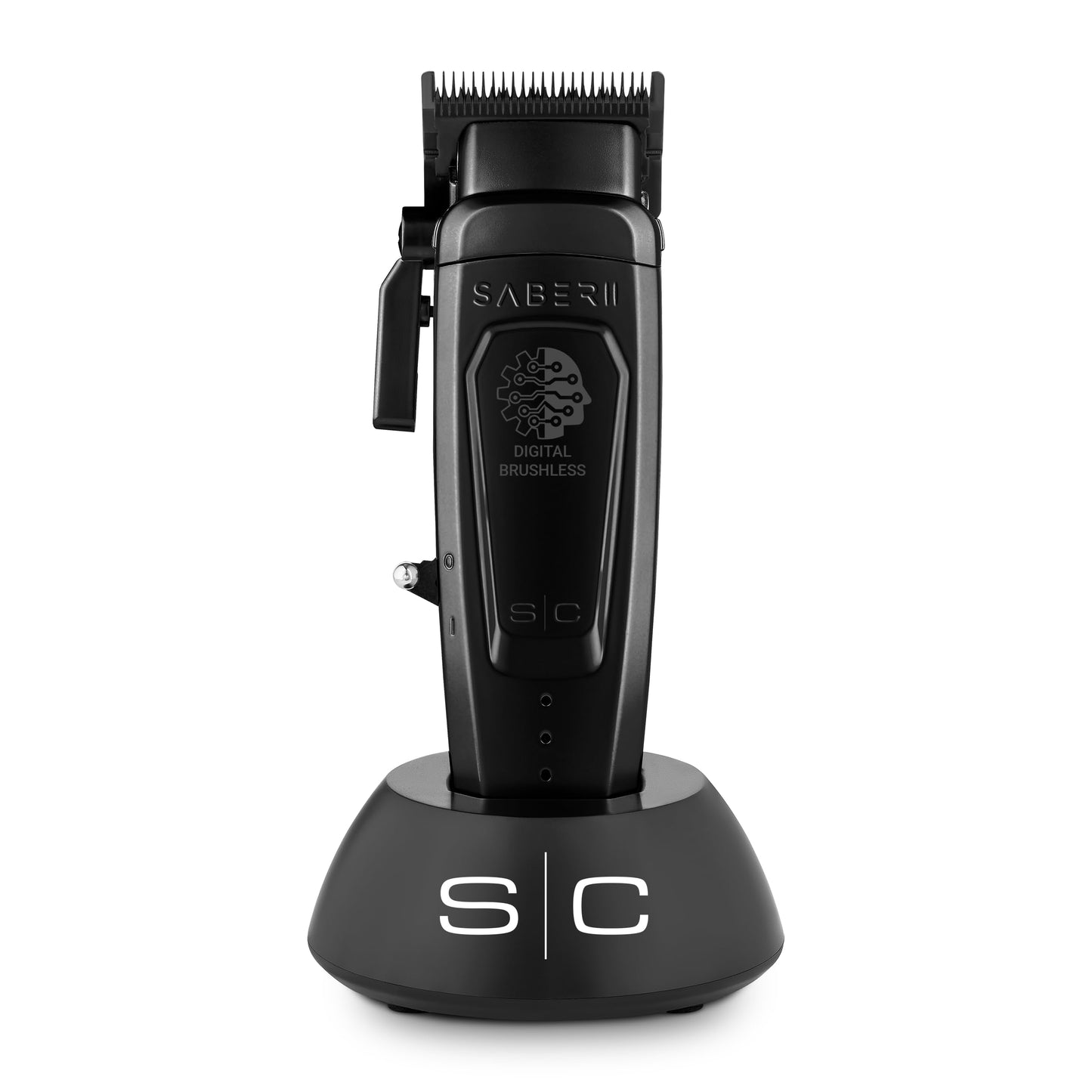 Stylecraft Saber II Professional Full Metal Body High-Torque Digital Brushless Motor Cordless Hair Clipper (Black)