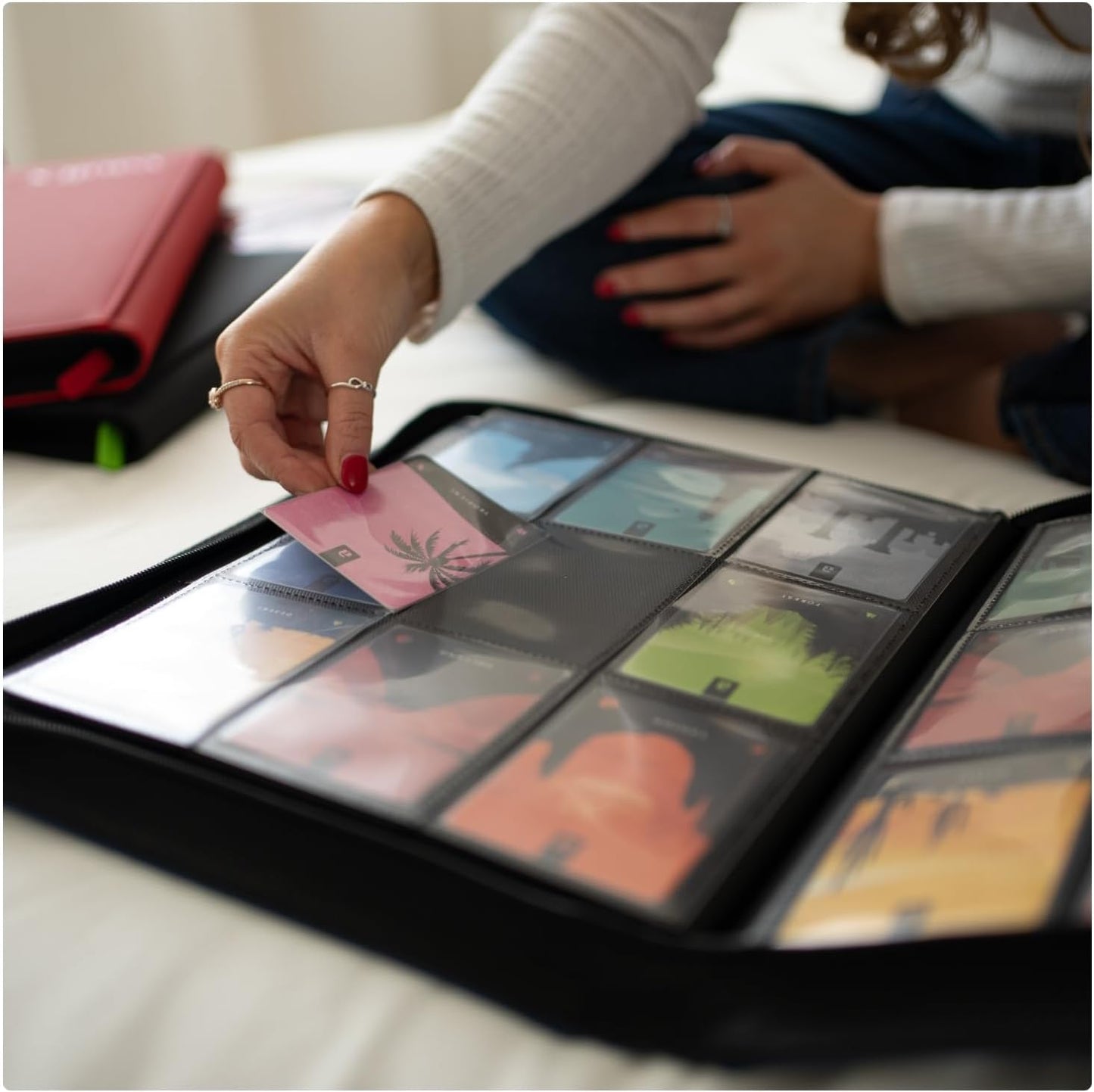 Vault X 9 Pocket Zip Binder - Durable Exo-Tec Material, Holds 360 Cards | Black, 20 Side-Loading Pages