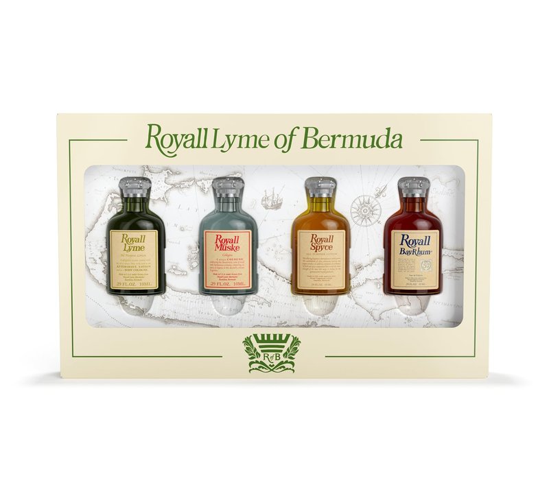 ROYALL LYME Bermuda Collection by Royall Fragrances 4 Piece Mini Variety Set men