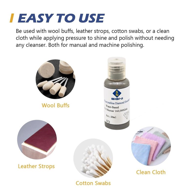 1 Micron SIGNI Poly Diamond stropping Emulsion Suspension 30ML (16,000 grit)