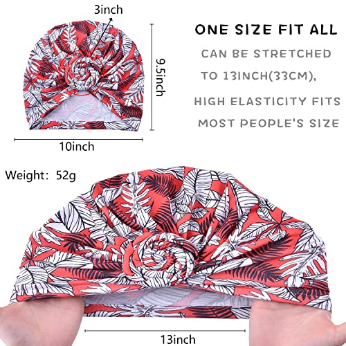 Women's Pre-Tied Cotton Turban Beanie - Twist Knot Head Wrap