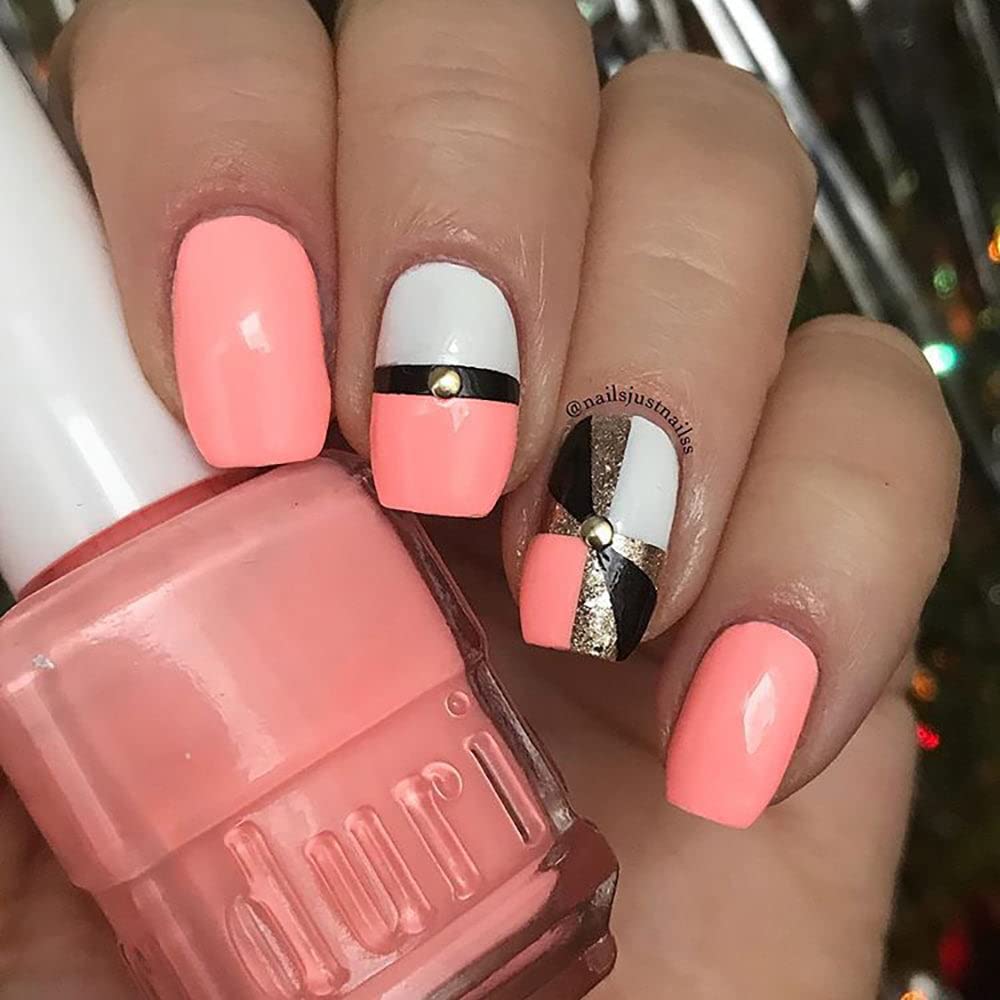 duri Nail Polish, 599 Call Me Maybe, Pastel Coral Pink