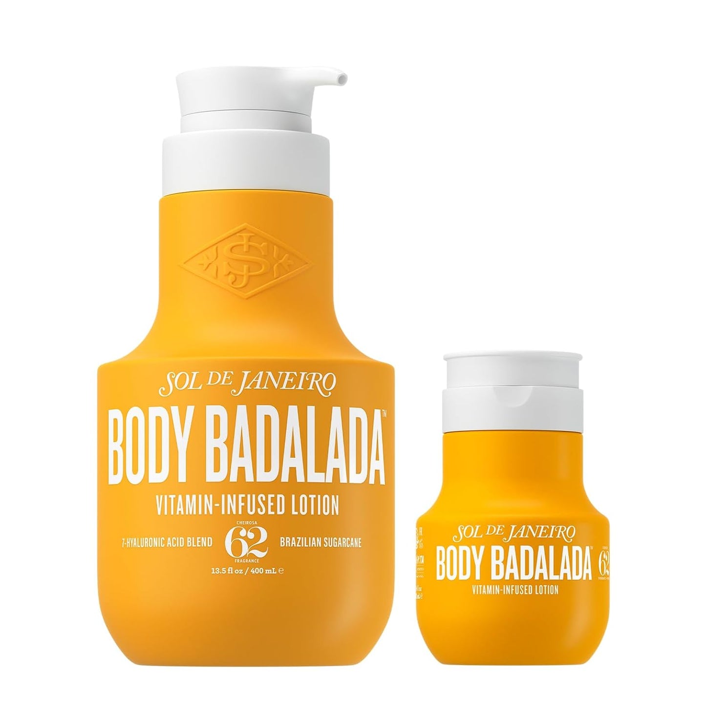 Body Badalada Vanilla Lotion - Vitamin-Infused Cheirosa 62 Fragrance | 13.5 fl oz & 3.3 fl oz Bundle