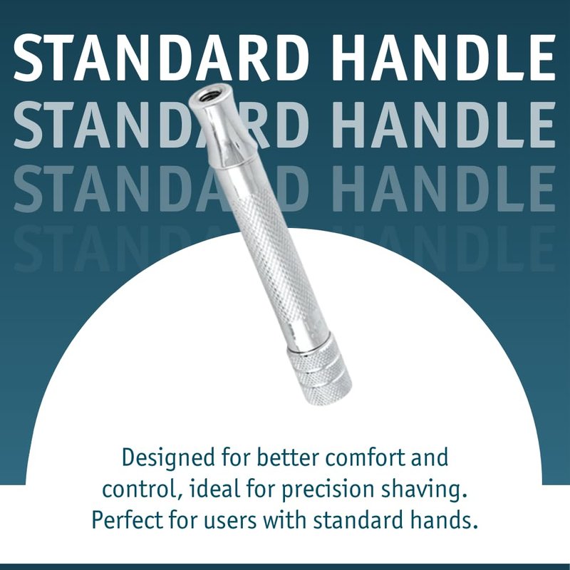 MERKUR 33C Double Edge Safety Razor, Three-Piece Design, Closed Comb, Short Handle, Bright Chrome Finish, Made in Germany