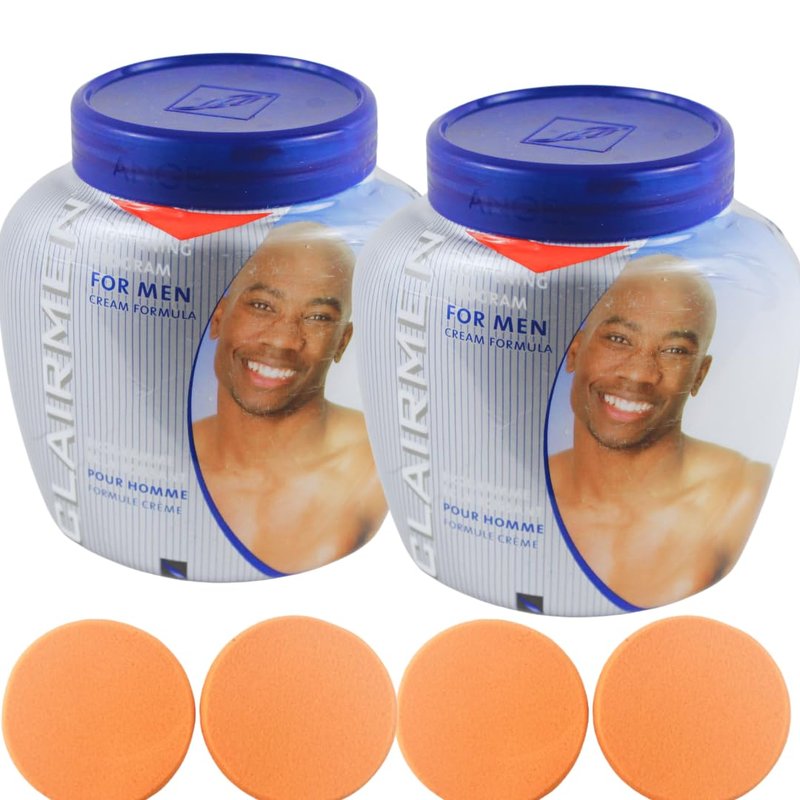 Large 500ml Jar Cream - Exfoliating & Cleansing Pads Included | Set of 2