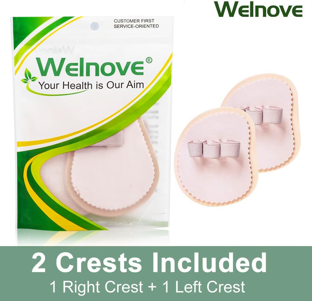 Welnove Toe Straightener Hammer Toes Corrector Pack of 2 (3 Holes) for Claw Toe Mallet Toe Contracted Toe and Cured Toe Hammer Toe Splint
