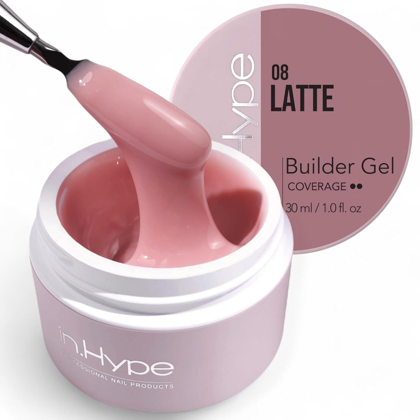 Professional Hard Builder Gel for Nail Extensions - UV/LED Formula | Baby Pink #3