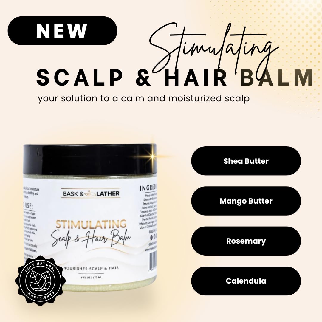Hair Elixir & Scalp Stimulator Oil - Natural Growth Trio for Thicker, Healthier Hair | Moisturize & Soothe Scalp