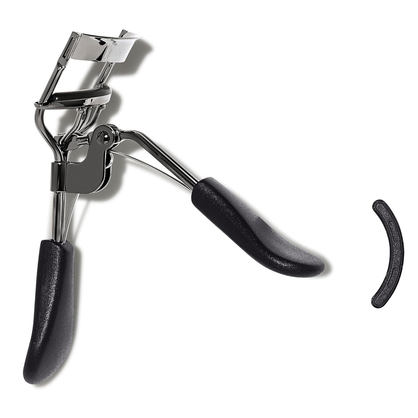 e.l.f. Pro Eyelash Curler - Stainless Steel Lash Curler for Long-Lasting Natural Curl | Ergonomic Design, Includes Replacement Pad