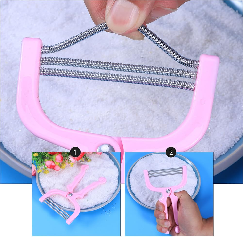 Facial Hair Removal For Women, Manual Portable Design ; Full Body Epilator, Painless Gentle Hair Pulling ; 2Pcs Pink Remover For Face, Neck And Daily Beauty Care