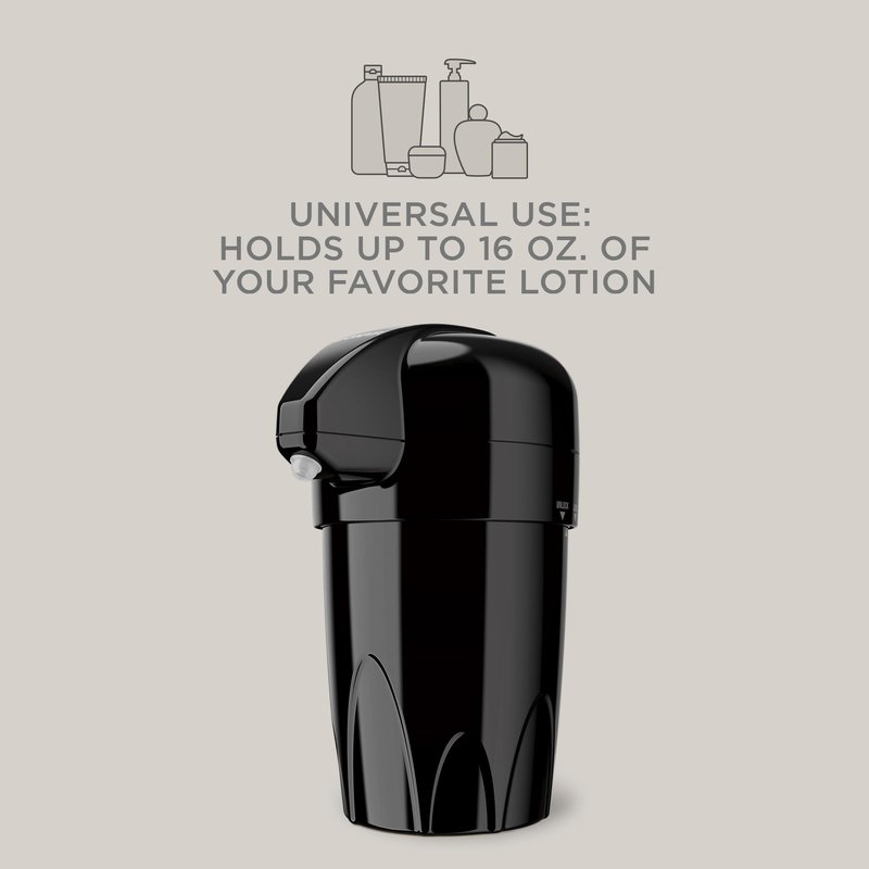 True Glow by Conair Lotion Warmer - Heated Lotion Dispenser for Body and Hand Lotion - Black
