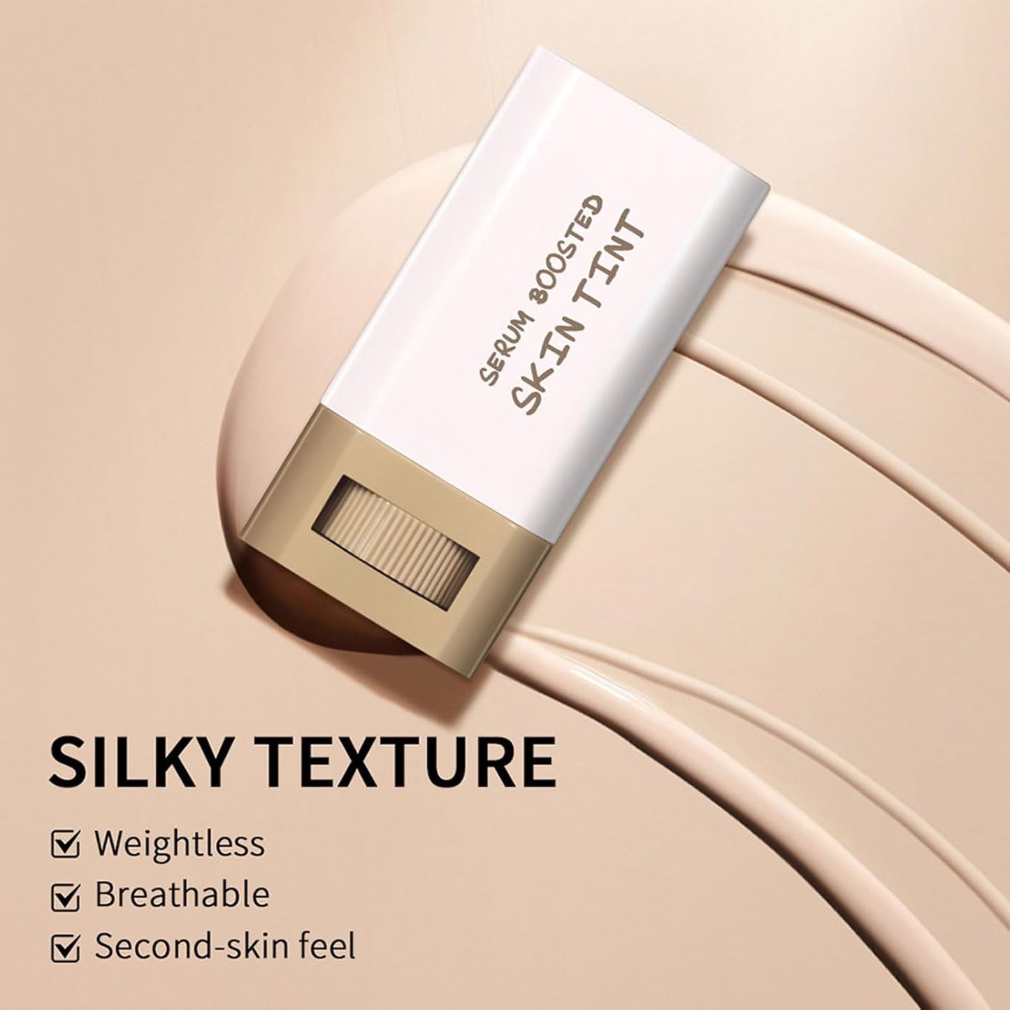 Beauty Balm Serum - Hydrating Tinted Moisturizer Stick for Natural Finish | Lightweight Buildable Foundation (01#)