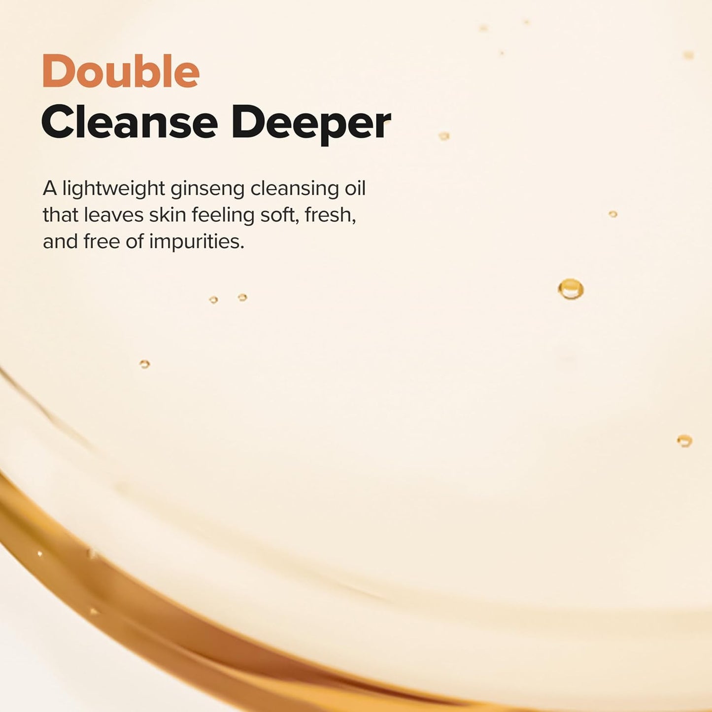 Ginseng Cleansing Oil - Waterproof Makeup Remover for Sensitive, Acne-Prone Skin | 210ml / 7.1 fl. oz - Korean Skincare